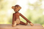 Kids landing page showing wooden monkey by Kay Bojesen.
