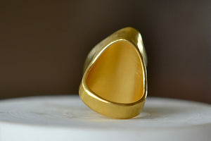 Back of Aquamarine Tibetan Ring by Pippa Small Jewellery.