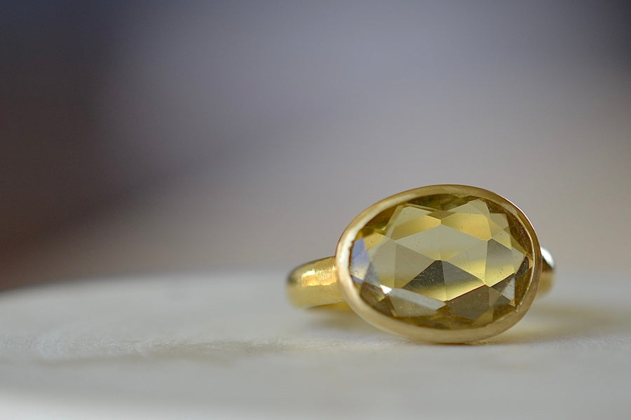 Faceted Yellow Quartz 4-14mm