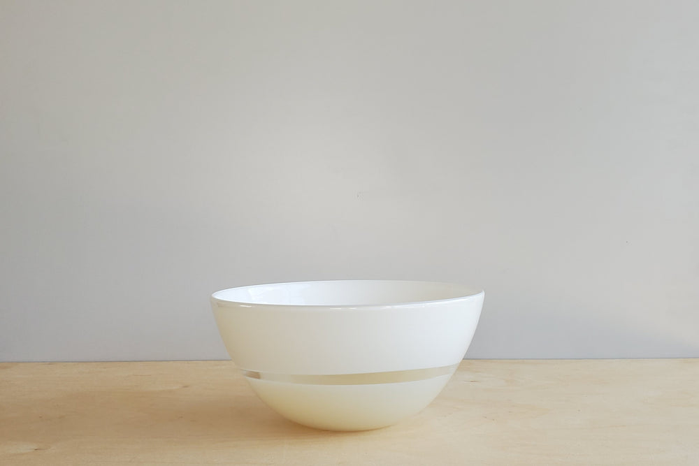 Lattimo White & Ivory Bowl Small designed by Caleb Simeon & Salazar.