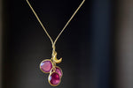 Colette Set Cluster with Moon and Ruby Necklace
