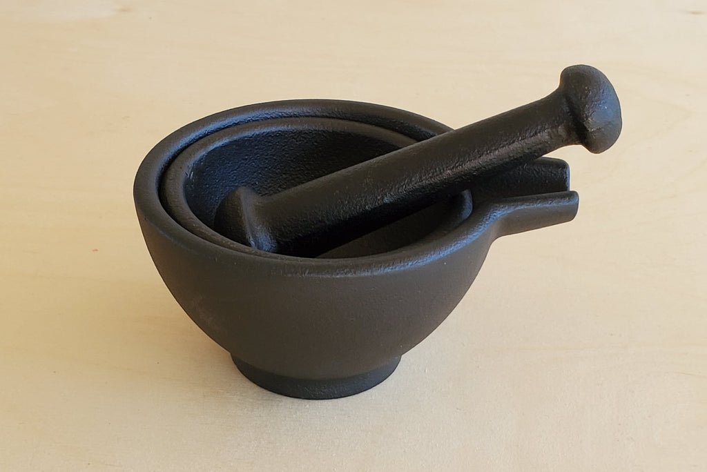 Zassenhaus Cast Iron 3 Piece Mortar and Pestle Set