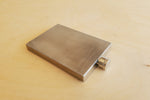 Hip Flask 3oz Square in Stainless Steel