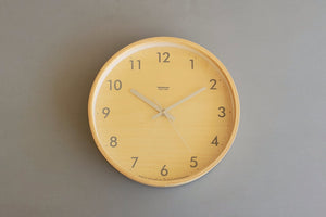 Japanese Plywood Wall Clock for use with two AA batteries.