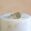 Oval reflection signet by Makiko Wakita on color.