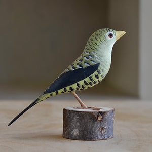 Decorative Wood bird from Brazil - Carijo.