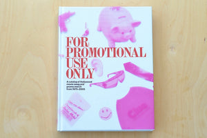 Cover of For Promotional Use Only (A24 Movie Swag Book) or the best book on movie promo swag (1975-2005) with 160 pieces photographed. Foreword by Roger Corman, essay by Lindsay Zoladz, and an oral history by Caroline Golum.