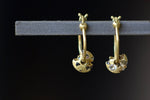 Diamond Spinner Hinge Hoop Earrings