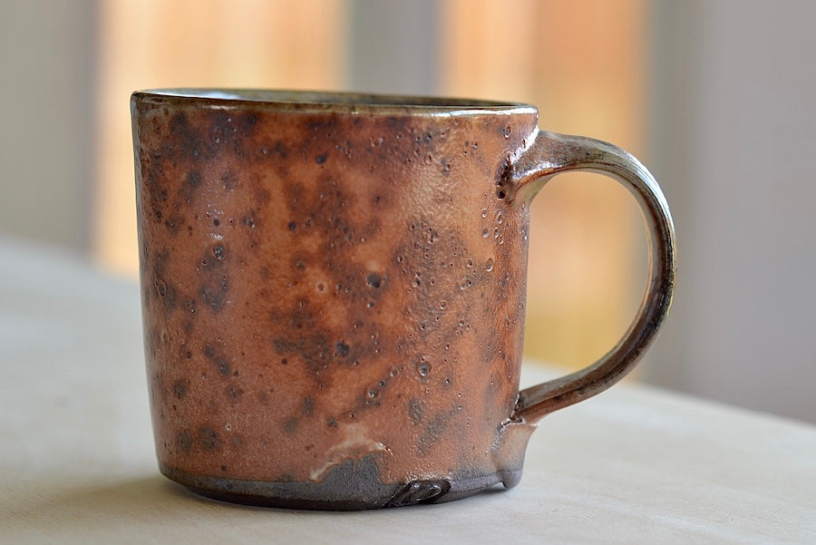 A different wood fired mug by Lindsay Oesterritter.