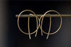 Medium Rope earrings in 14k gold by Kathleen Whitaker.