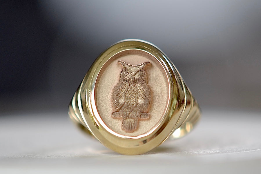 
            
                Load image into Gallery viewer, The Grandfather Fantasy Signet in Wise Owl by Retrouvai.
            
        
