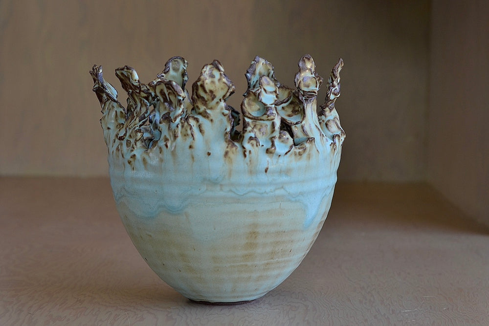 Hyejeong Kim Torn Vase #14 blue