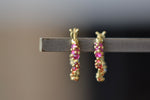 Polaris Vine Earrings in Rainbow Sapphires