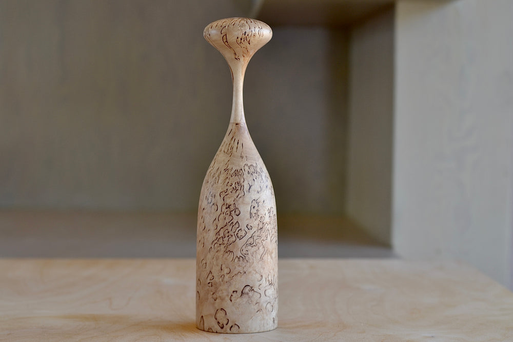 Serratus Pepper Mill in Curly Birch