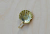 5663 polished brass keyring key chain or holder in seashell by Werkstatte Carl Aubock.