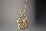 Small River Diamond Baguette Padlock Necklace