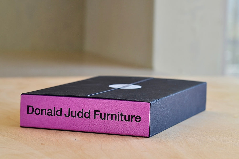 Donald Judd Furniture book in sleeve.