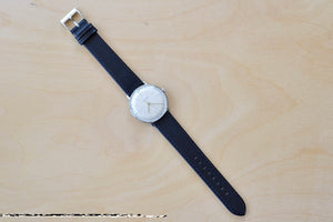
            
                Load image into Gallery viewer, Max Bill 34mm Hand wound Watch in White Dial Without Numbers designed for Junghans in 1961.
            
        