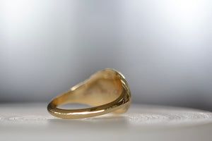 
            
                Load image into Gallery viewer, Band on Retrouvai Baby Fantasy Signet ring.
            
        