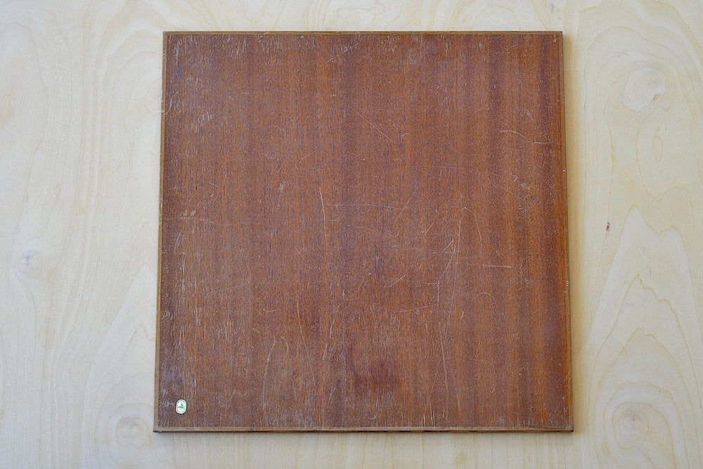 Back of solid wood chess board.