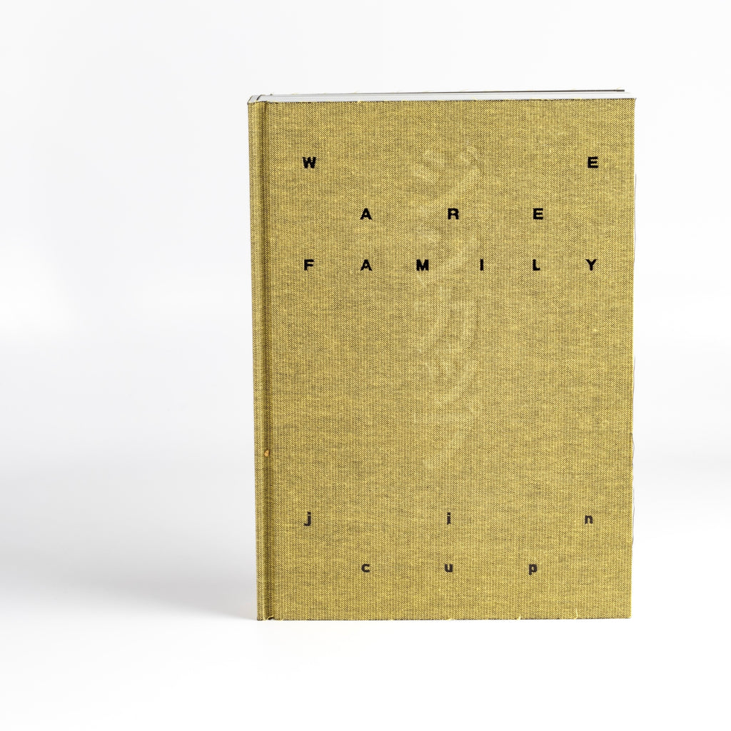 Book standing in its side.