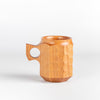 Large Wood Jin cup from Akihiro Woodworks is a hand carved mug in Tabunoki. The wood will darken over time. Made by Akihiro Woodworks in Kagoshima, Japan.