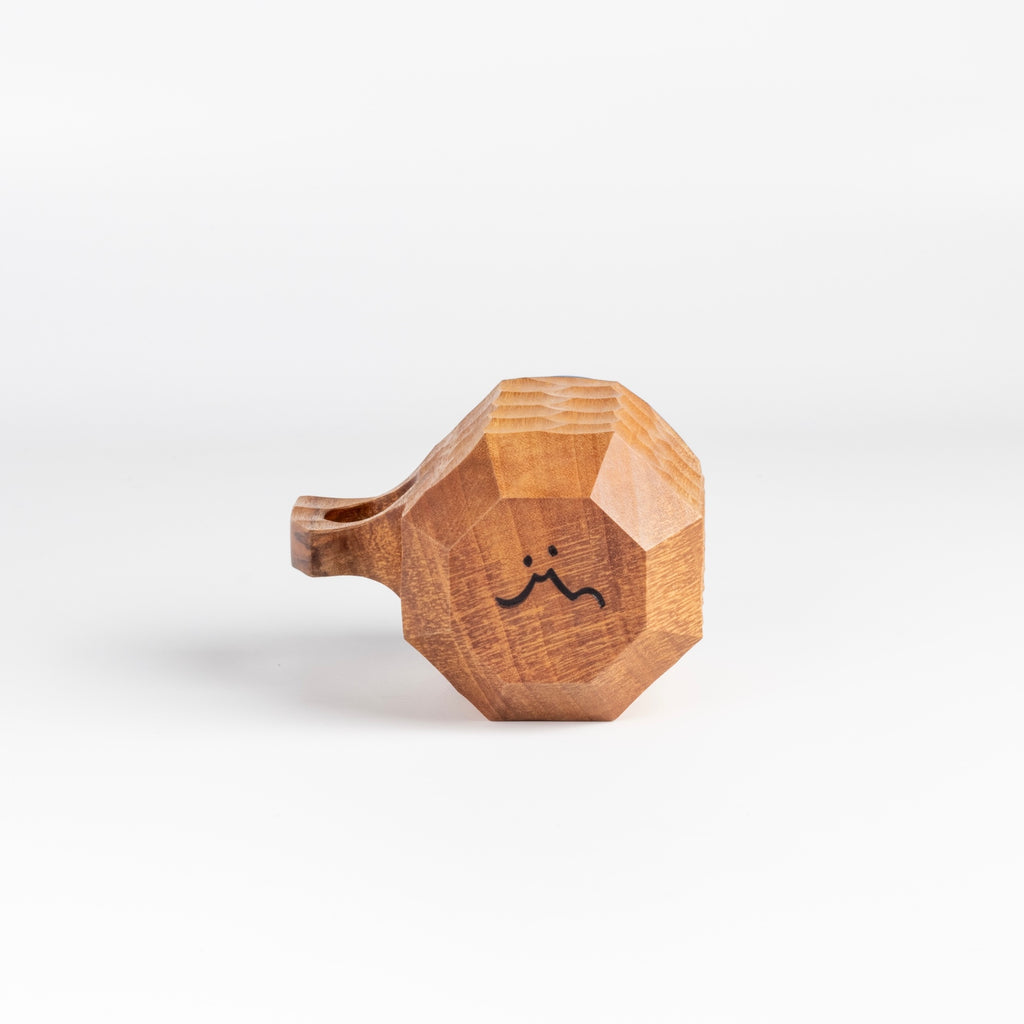 Bottom  of  Hybrid Blue Urushi Jin cup from Akihiro Woodworks.