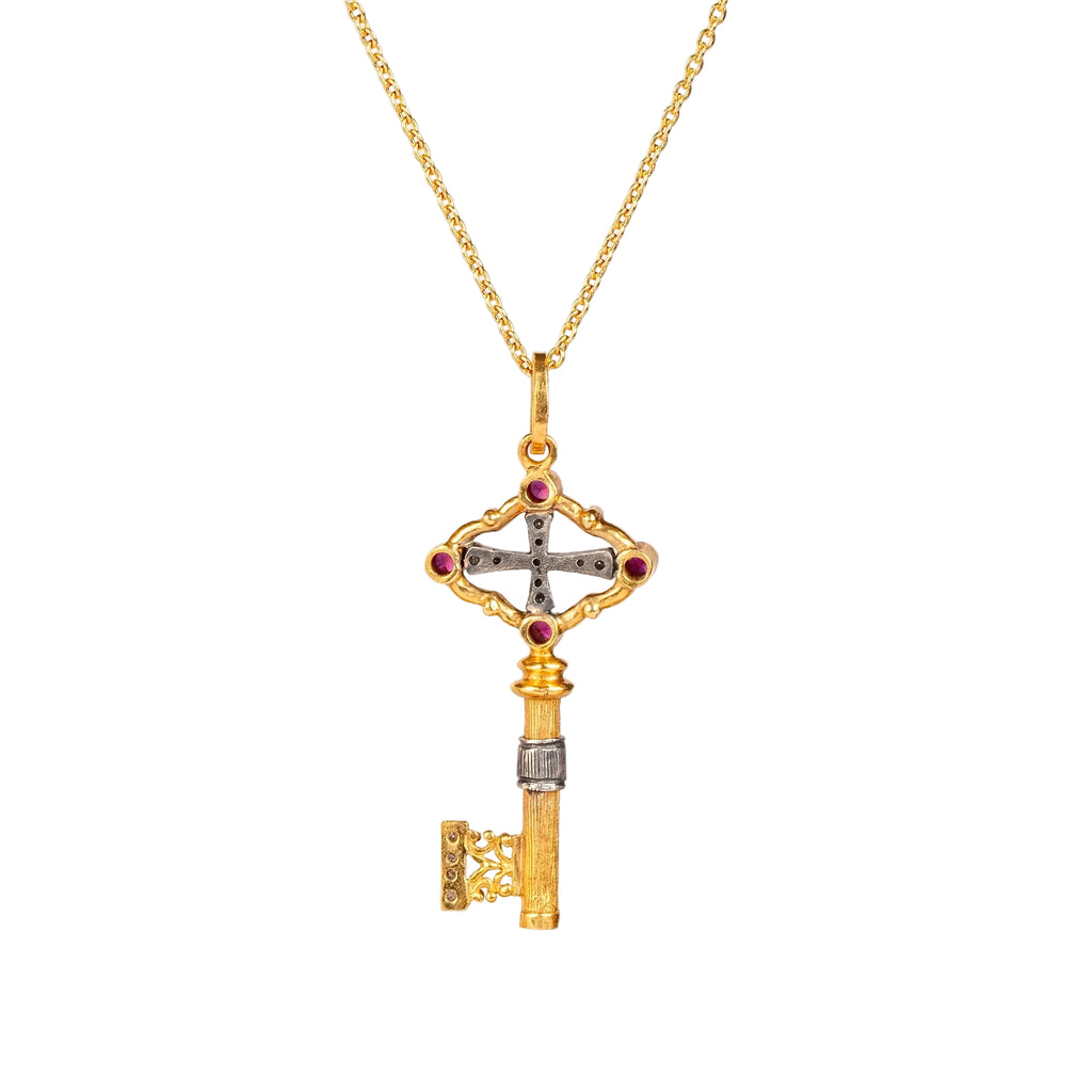 Other side of key pendant necklace by Arman Sarkisyan.