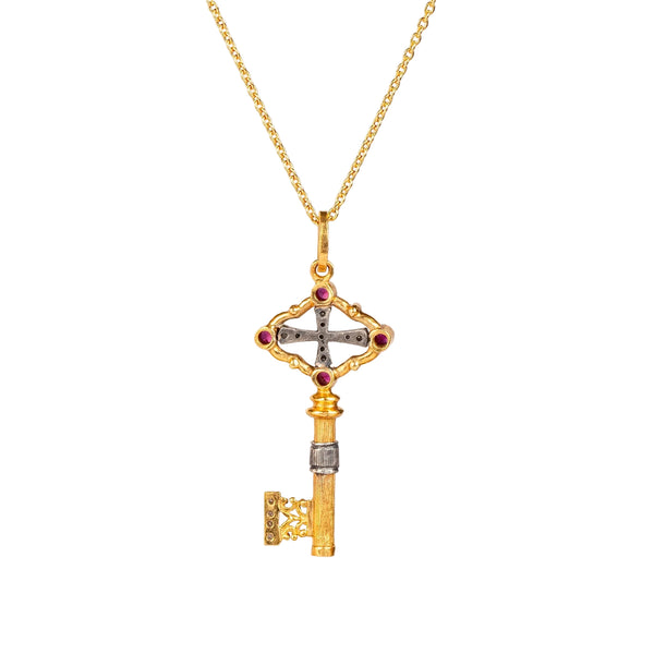 Other side of key pendant necklace by Arman Sarkisyan.