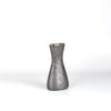 Werkstatte Carl Aubock Vase 7231 called Hourglass in patina brass with polished rim on white.