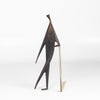 Werkstette Carl Carl Aubock Sculpture "Man With Stick" 4060 on white.