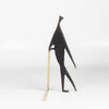 Back of Werkstette Carl Carl Aubock Sculpture "Man With Stick" 4060 on white.