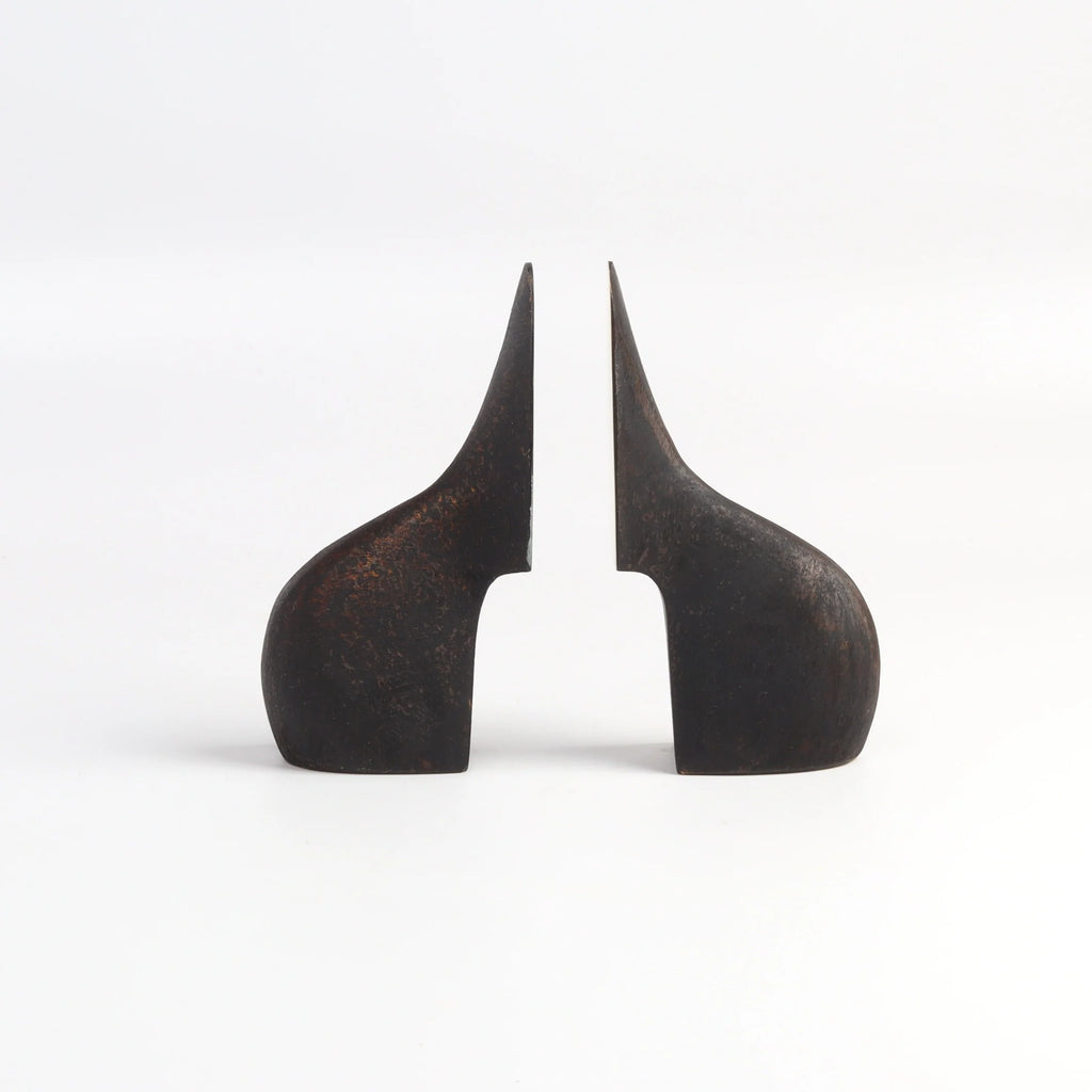 Carl Aubock Bookends 3652 on white background.