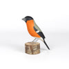 Peito Anaranjado Bird from Brazil is a beautifully made fair trade wood bird modeled after birds from the region, this artisan makes them from reclaimed wood and supports his family by their production. 