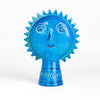 New production of Bitossi ceramic Rimini Blue Sun designed by Aldo Longi on white background.