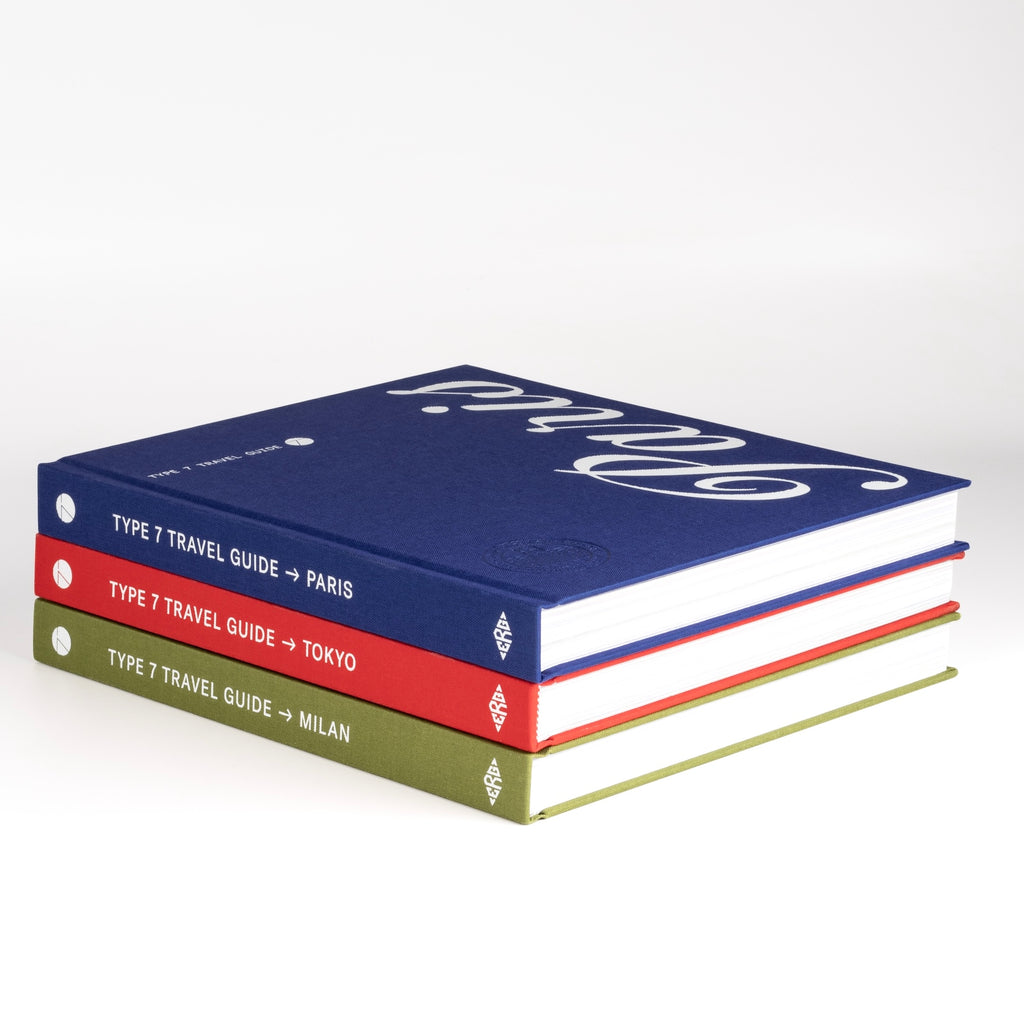Type 7 Travel Guide Paris, Tokyo and Milan.