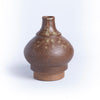 Other side of brown bottle shaped vase by Irving Place Studio (IPS).