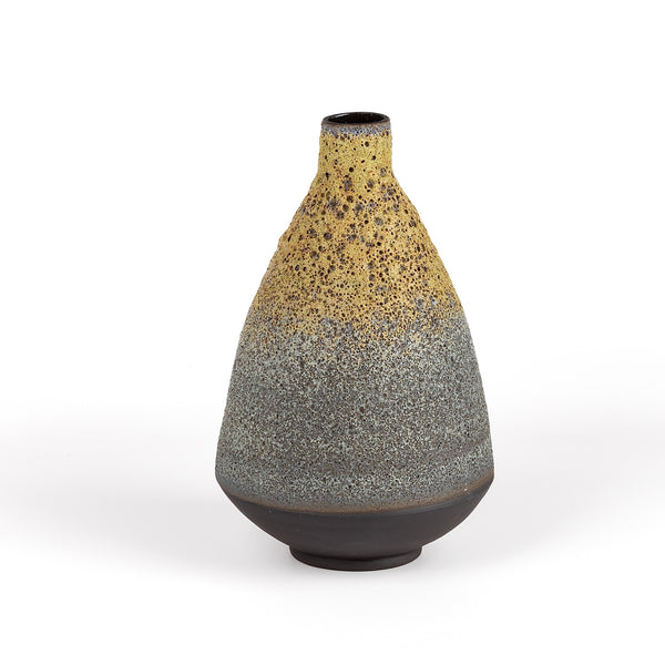 Heather Rosenman Grey Gray to Yellow volcanic vas.