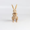 Kay Bojesen Wood Rabbit on white background.