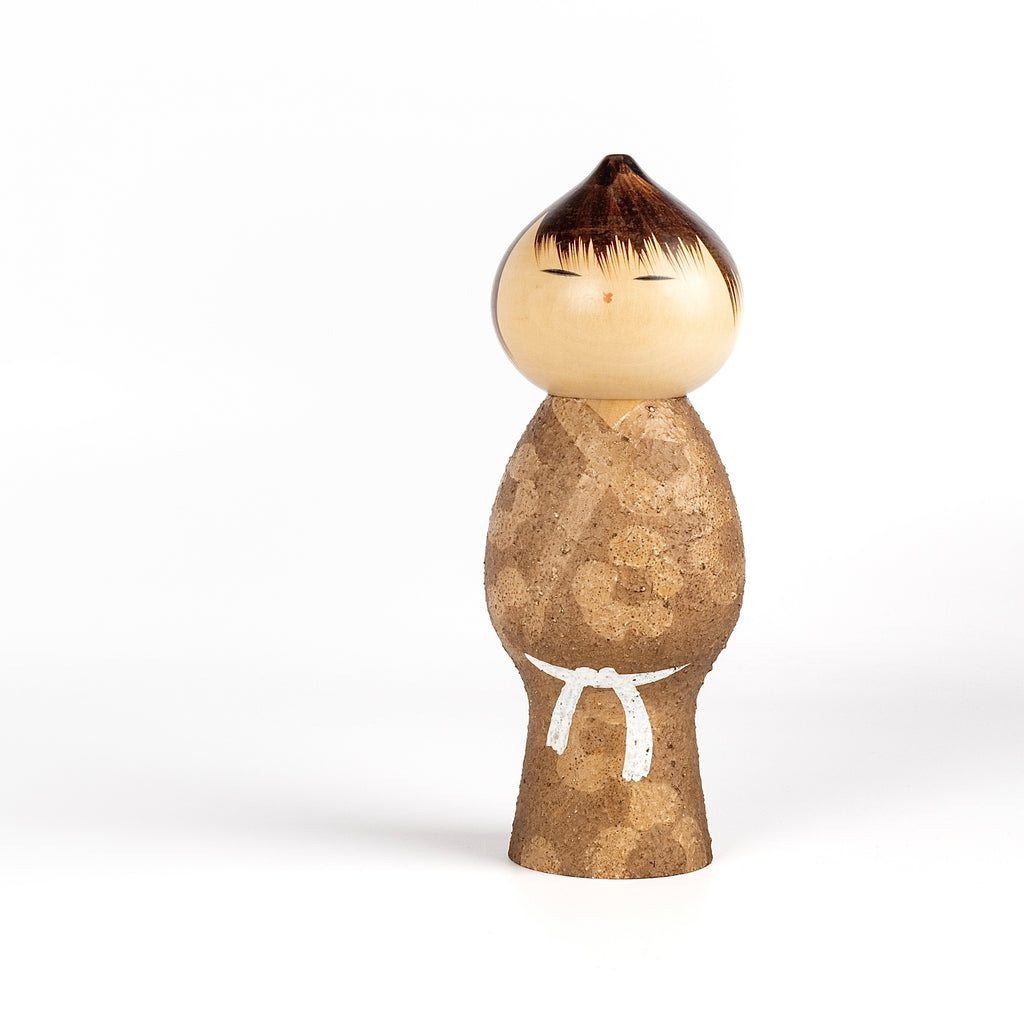 Vintage  Kokeshi doll called Muchin (Innocense) by Misao Watnabe.