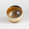 Inside of Wood Fired Tea Bowl #5 by Lilith Rockett, a one of a kind porcelain matcha bowl.
