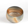Inside of beautiful, hand thrown and one of a kind matcha tea bowl in porcelain by Lilith Rockett. 
