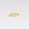 Side view of Vertical Petite Baguette Diamond Half Eternity Band by Lizzie Mandler.