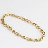 Marian Maurer Pebble Chain Bracelet is a smooth link bracelet in 18k recycled yellow gold with satin finish and in 18k yellow gold with satin finish with hook and eye closure with a safety.