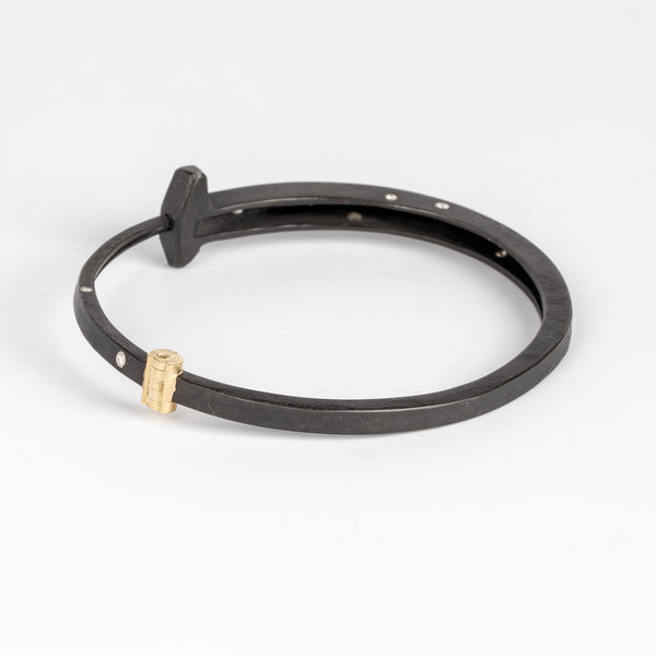 Other side of Nine Stone bracelet for men.