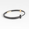 Standard Mens Plain Nail bracelet by Pat Flynn is a forged nail bracelet with an 18k gold hinge and ball catch closure sized for men. Handcrafted in New York.