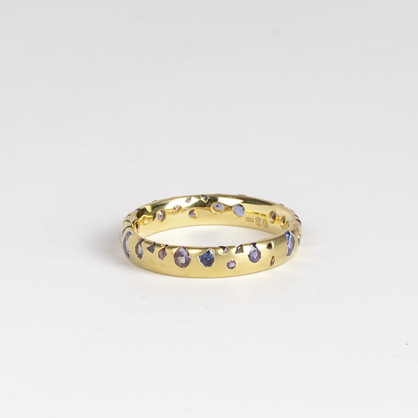 Purple Confetti Ring by Polly Wales in size 7.5.