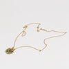 Full image of Green Fantaisie Encrusted Padlock Necklace by Polly Wales.