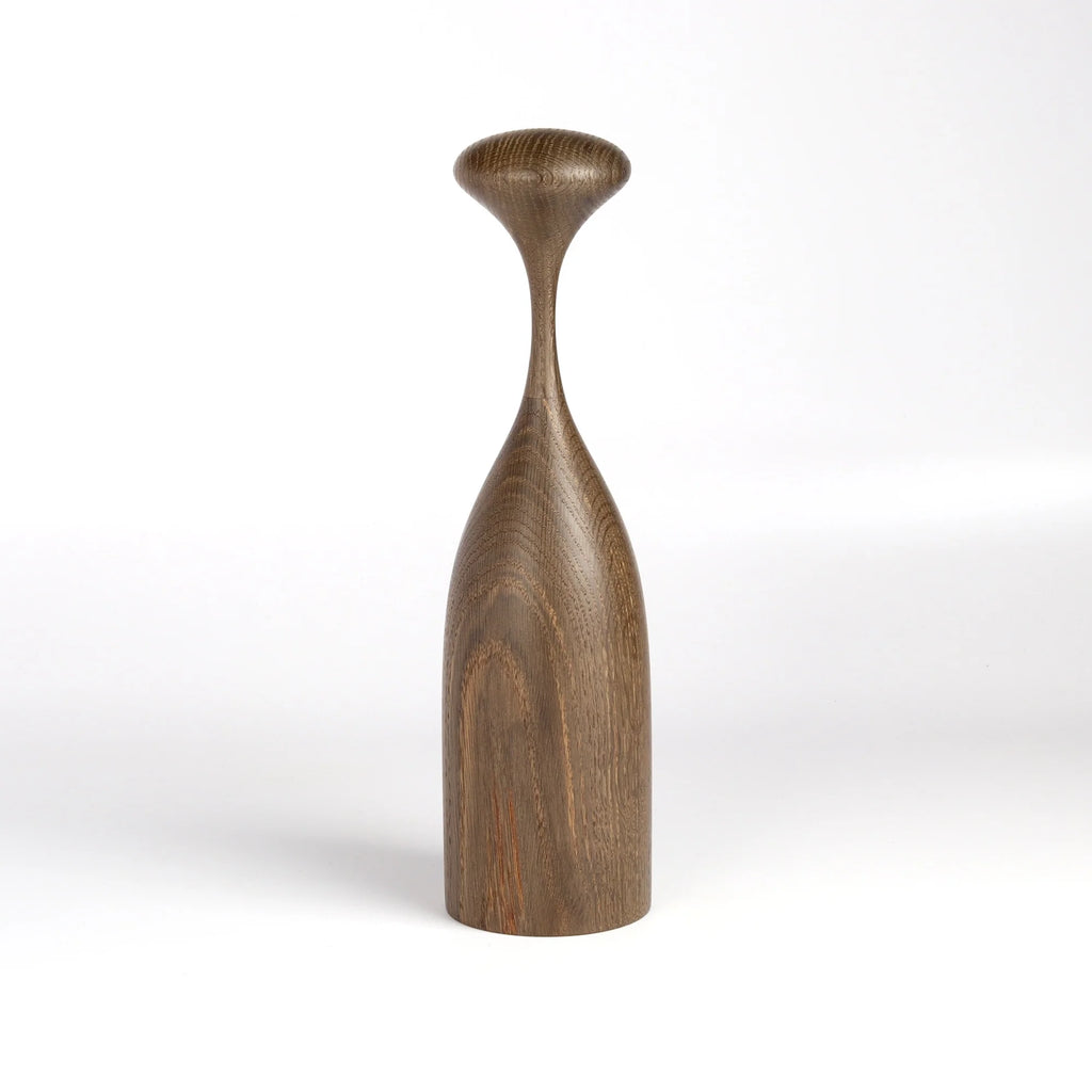 Serratus Pepper Mill in Ancient Bog Oak . Just twist. Made for pepper although safe to use with rock salt too, these grinders are made out of ethically sourced wood. Solid wood with internal reinforcement and adjustable Danish ceramic mechanism.