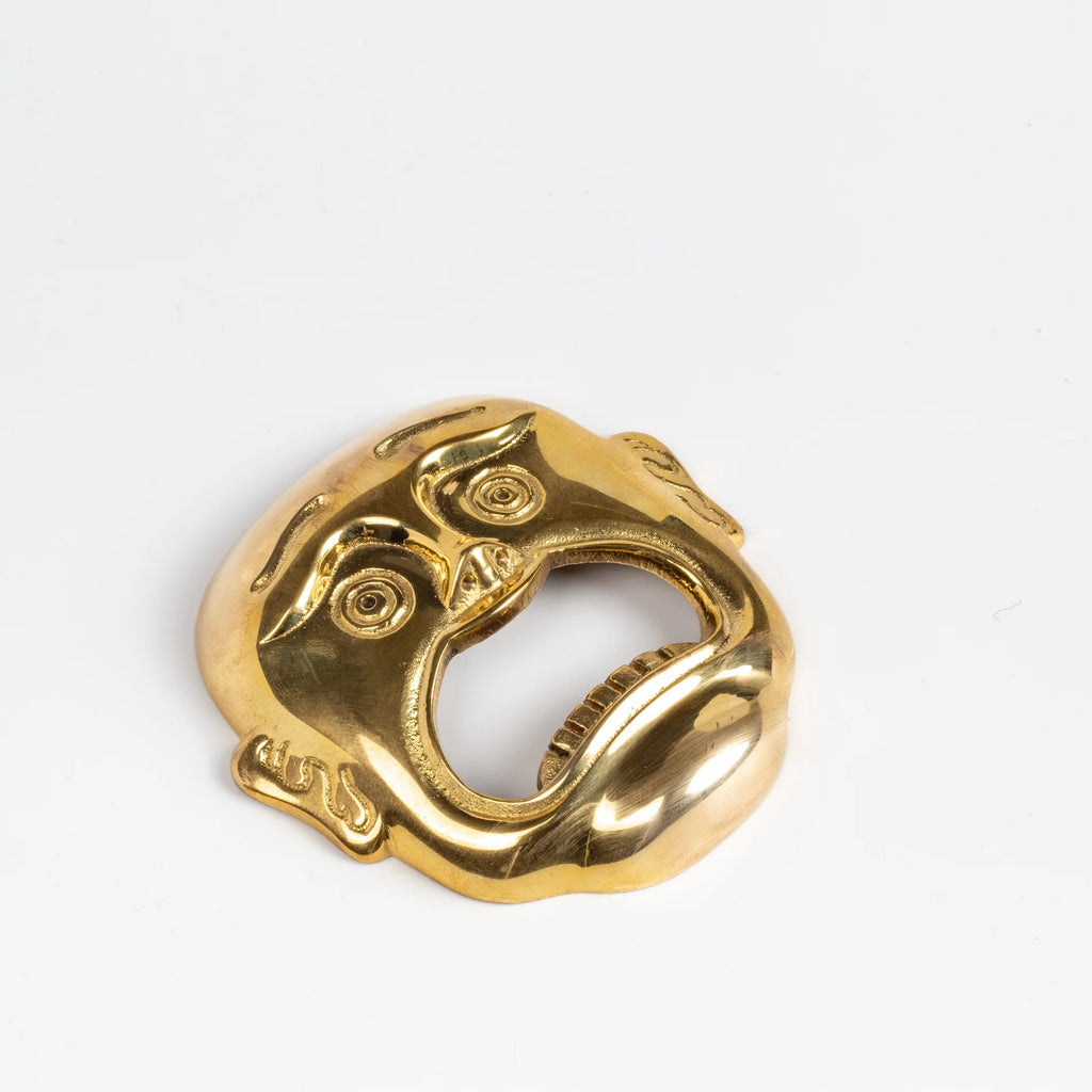 Skultuna "Open Sesame" Bottle Opener in brass.